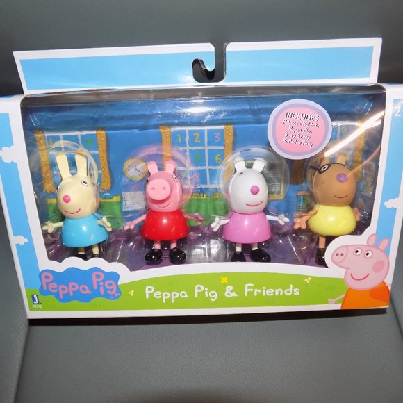 PEPPA PIG AND FRIENDS PLAYSET BY JAZWARES NEW - Picture 1 of 3